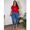 Kalhoty rifle dlouhé dámské  MOM (38-48) TP JEANS TPJ25D5118/DUR (Velikost 38, Barva modrá)