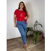 Kalhoty rifle dlouhé dámské  MOM (38-48) TP JEANS TPJ25D5118/DUR (Velikost 38, Barva modrá)
