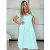Šaty dlouhé letní krátký rukáv dámské Susana (S/M/L ONE SIZE) ITALSKÁ MÓDA IM425140/DU (Velikost S/M/L, Barva béžová)