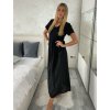 Šaty dlouhé volnočasové letní krátký rukáv dámské CARLA (S/M/L ONE SIZE) ITALSKÁ MÓDA IMSM25191/DR (Velikost S/M/L, Barva béžová)