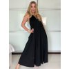 Overal dlouhý elegantní letní bez rukávu dámský VANESA (S/M/L ONE SIZE) ITALSKÁ MÓDA IMWAD25555/DU (Velikost S/M/L, Barva béžová)