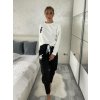 Souprava tepláková mikina dlouhý rukáv a tepláky dlouhé dámské (S/M/L ONE SIZE) ITALSKÁ MÓDA IMD25037/DR (Velikost S/M/L, Barva Černá)