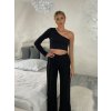 Souprava letní elegantní top a kalhoty dámská (S/M/L ONE SIZE) ITALSKÁ MÓDA IMD24091/DR
