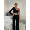 Souprava letní elegantní top a kalhoty dámská (S/M/L ONE SIZE) ITALSKÁ MÓDA IMD24091/DR