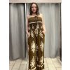 Overal dlouhý carmen bez rukávu dámský nadrozměr (44/46/48 ONE SIZE) ITALSKÁ MÓDA IMWEC24060/DUR (Velikost 44/46/48, Barva hnědá)