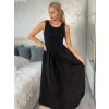 Šaty letní bez rukávu dámské  PAGE (S/M/L ONE SIZE) ITALSKÁ MÓDA IM725020/DU