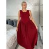 Šaty letní bez rukávu dámské  PAGE (S/M/L ONE SIZE) ITALSKÁ MÓDA IM725020/DU