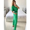 Overal dlouhý elegantní krátký rukáv dámský (S/M ONE SIZE) ITALSKÁ MÓDA IMWD24386/DU (Velikost S/M/L, Barva béžová)