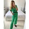 Overal dlouhý elegantní krátký rukáv dámský (S/M ONE SIZE) ITALSKÁ MÓDA IMWD24386/DU (Velikost S/M/L, Barva béžová)
