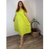Šaty krátký rukáv dámské nadrozměr JULIE (48/50/52 ONE SIZE) ITALSKÁ MÓDA IMSM25JULIE/DU (Velikost 48/50/52, Barva Černá)