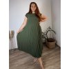 Šaty maxi dlouhé letní krátký rukáv dámské nadrozměr BRIGITA (44/46/48 ONE SIZE) ITALSKÁ MÓDA IMD25133/DR (Velikost 44/46/48, Barva Černá)