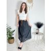 Sukně dlouhá s páskem dámská MERIL (S/M/L ONE SIZE) ITALSKÁ MÓDA IMSM25071/DU