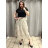 Sukně dlouhá s páskem dámská MERIL (S/M/L ONE SIZE) ITALSKÁ MÓDA IMSM25071/DU