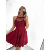 Šaty společenské krátké bez rukávu dámské Oriana (S/M ONE SIZE) ITALSKÁ MÓDA IM3236287/DU