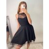 Šaty společenské krátké bez rukávu dámské Oriana (S/M ONE SIZE) ITALSKÁ MÓDA IM3236287/DU