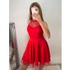 Šaty společenské krátké bez rukávu dámské Oriana (S/M ONE SIZE) ITALSKÁ MÓDA IM3236287/DU