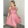 Šaty společenské krátké bez rukávu dámské Oriana (S/M ONE SIZE) ITALSKÁ MÓDA IM3236287/DU