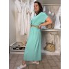 Šaty elegantní košilové s páskem krátký rukáv dámské Luka (42/44/46 ONE SIZE) ITALSKÁ MÓDA IMD25084/DUR (Velikost 42/44/46, Barva Černá)