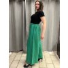 Kalhoty mušelínové letní oversize dámské nadrozměr LUCY (46/48/50 ONE SIZE) ITALSKÁ MÓDA IM425312/DUR (Velikost 46/48/50, Barva béžová)