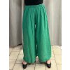 Kalhoty mušelínové letní oversize dámské nadrozměr LUCY (46/48/50 ONE SIZE) ITALSKÁ MÓDA IM425312/DUR