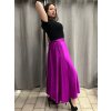 Sukně saténová dlouhá dámská Carol (S/M/L ONE SIZE) ITALSKá MODA IM325CAROL/DUR (Velikost S/M/L, Barva zelená smaragdová)