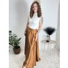 Sukně saténová dlouhá dámská Carol (S/M/L ONE SIZE) ITALSKá MODA IM325CAROL/DUR (Velikost S/M/L, Barva zelená smaragdová)