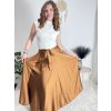 Sukně saténová dlouhá dámská Carol (S/M/L ONE SIZE) ITALSKá MODA IM325CAROL/DUR (Velikost S/M/L, Barva zelená smaragdová)