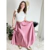 Sukně saténová dlouhá dámská Carol (S/M/L ONE SIZE) ITALSKá MODA IM325CAROL/DUR (Velikost S/M/L, Barva zelená smaragdová)