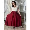 Sukně saténová dlouhá dámská Carol (S/M/L ONE SIZE) ITALSKá MODA IM325CAROL/DUR (Velikost S/M/L, Barva zelená smaragdová)