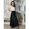 Sukně saténová dlouhá dámská Carol (S/M/L ONE SIZE) ITALSKá MODA IM325CAROL/DUR (Velikost S/M/L, Barva zelená smaragdová)