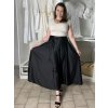 Sukně saténová dlouhá dámská Carol (S/M/L ONE SIZE) ITALSKá MODA IM325CAROL/DUR (Velikost S/M/L, Barva zelená smaragdová)