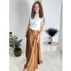 Sukně saténová dlouhá dámská Carol (S/M/L ONE SIZE) ITALSKá MODA IM325CAROL/DUR (Velikost S/M/L, Barva zelená smaragdová)