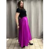 Sukně saténová dlouhá dámská Carol (S/M/L ONE SIZE) ITALSKá MODA IM325CAROL/DUR (Velikost S/M/L, Barva zelená smaragdová)