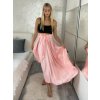 Sukně saténová dlouhá dámská Carol (S/M/L ONE SIZE) ITALSKá MODA IM325CAROL/DUR (Velikost S/M/L, Barva zelená smaragdová)
