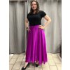 Sukně saténová dlouhá dámská Carol (S/M/L ONE SIZE) ITALSKá MODA IM325CAROL/DUR (Velikost S/M/L, Barva zelená smaragdová)