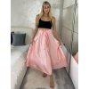 Sukně saténová dlouhá dámská Carol (S/M/L ONE SIZE) ITALSKá MODA IM325CAROL/DUR (Velikost S/M/L, Barva zelená smaragdová)
