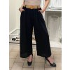 Kalhoty letní s páskem dámské nadrozměr JANE (44/46/48 ONE SIZE) ITALSKÁ MÓDA IM425289/DUR (Velikost 44/46/48, Barva béžová)