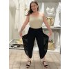 Kalhoty harémky aladinky letní dlouhé dámské JASMINA (S/M/L ONE SIZE) ITALSKÁ MÓDA IM424438/DUR