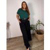 Kalhoty dlouhé oversize s páskem dámské nadrozměr SIMONE (46/48/50 ONE SIZE) ITALSKÁ MÓDA IMWDT25972/DU