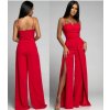 Overal dlouhý elegantní carmen na ramínka dámský (XS/S/M ONE SIZE) ITALSKÁ MÓDA IMWHP25956/DUR (Velikost XS/S/M, Barva béžová)