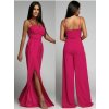 Overal dlouhý elegantní carmen na ramínka dámský (XS/S/M ONE SIZE) ITALSKÁ MÓDA IMWHP25956/DUR (Velikost XS/S/M, Barva béžová)