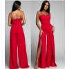 Overal dlouhý elegantní carmen na ramínka dámský (XS/S/M ONE SIZE) ITALSKÁ MÓDA IMWHP25956/DUR (Velikost XS/S/M, Barva béžová)