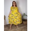 Šaty letní krátký rukáv dámské nadrozměr JULIE (52/54/56 ONE SIZE) ITALSKÁ MÓDA IMSM25012/DUR