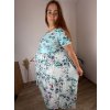 Šaty letní krátký rukáv dámské nadrozměr JULIE (52/54/56 ONE SIZE) ITALSKÁ MÓDA IMSM25012/DUR