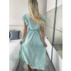 Šaty dlouhé elegantní letní krátký rukáv dámské BLANA (S/M/L ONE SIZE) ITALSKÁ MÓDA IMD25115/DR