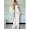 Souprava elegantní sako krátké dlouhý rukáv a kalhoty dámské ALICE (S/M ONE SIZE) ITALSKÁ MÓDA IMWHP25525/DU