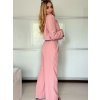 Souprava elegantní sako krátké dlouhý rukáv a kalhoty dámské ALICE (S/M ONE SIZE) ITALSKÁ MÓDA IMWHP25525/DU