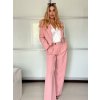 Souprava elegantní sako krátké dlouhý rukáv a kalhoty dámské ALICE (S/M ONE SIZE) ITALSKÁ MÓDA IMWHP25525/DU