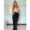 Souprava elegantní sako krátké dlouhý rukáv a kalhoty dámské ALICE (S/M ONE SIZE) ITALSKÁ MÓDA IMWHP25525/DU