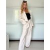 Souprava elegantní sako krátké dlouhý rukáv a kalhoty dámské ALICE (S/M ONE SIZE) ITALSKÁ MÓDA IMWHP25525/DU